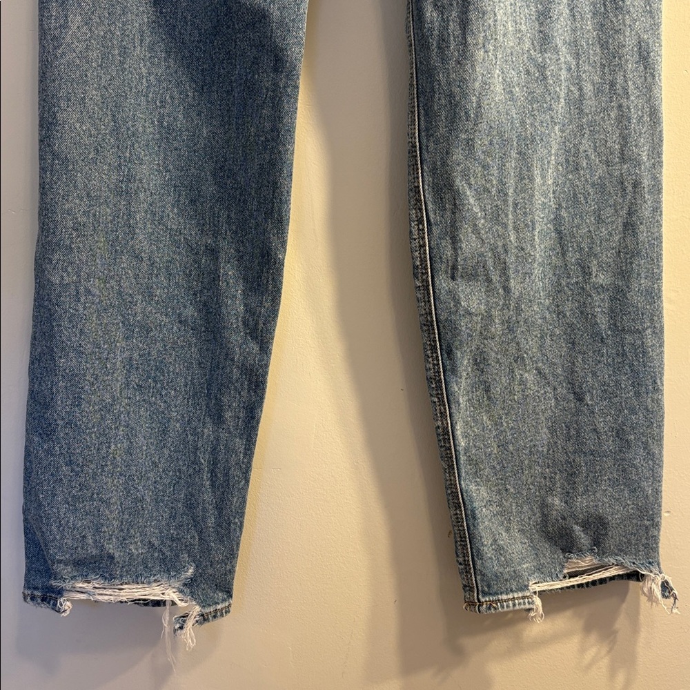 AE Strigid Ripped Highest Waist Baggy Straight Jean - Picture 9 of 13